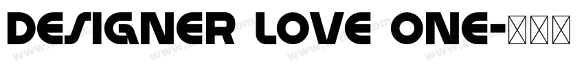 Designer Love one字体转换